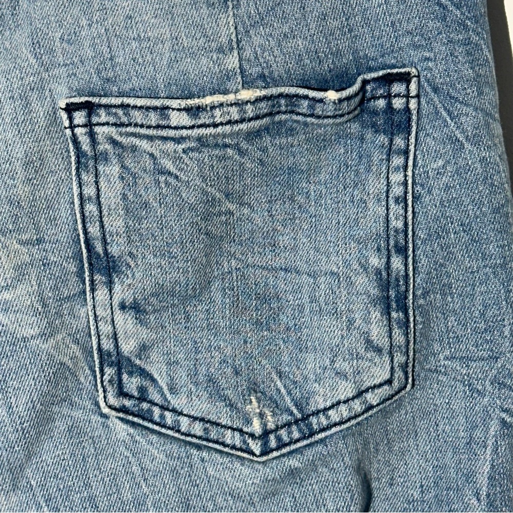 Jonathan Simkhai Designer Womans Distressed Jeans Blue Light Wash Size 25 - Picture 10 of 13